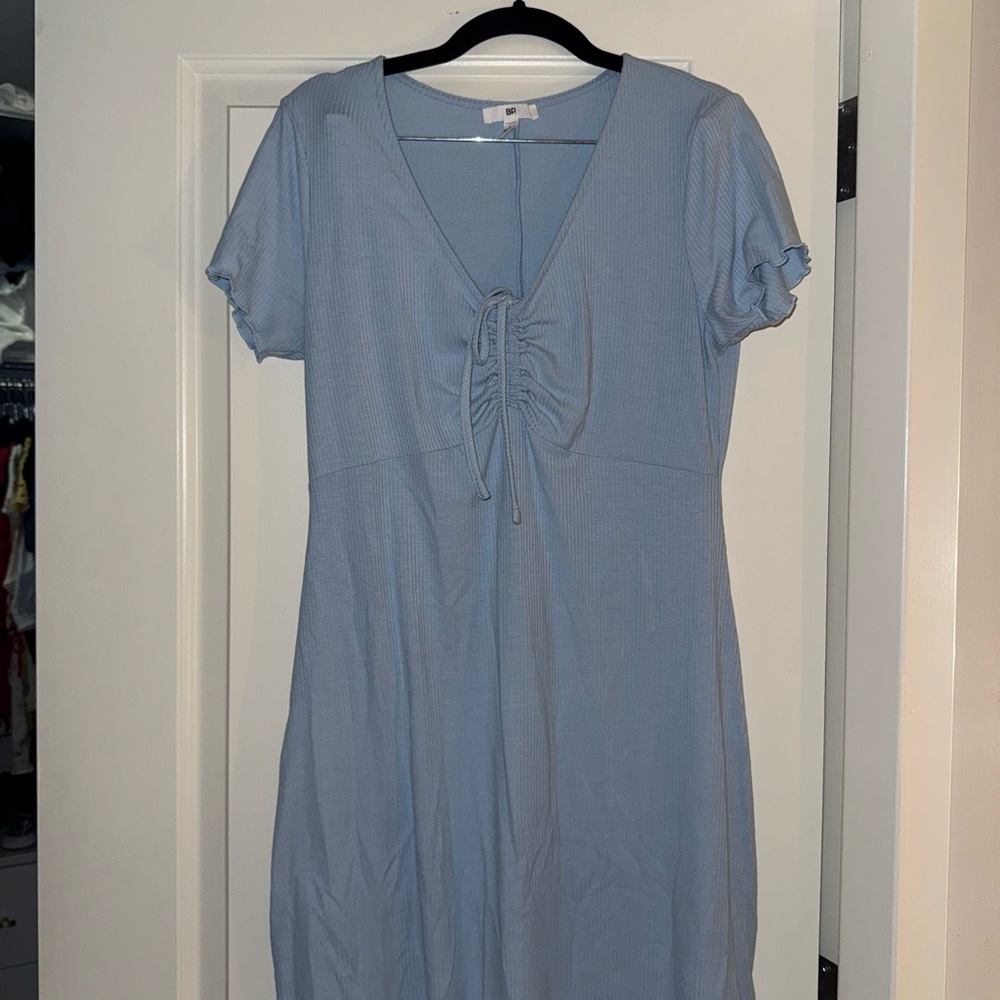 BP Sky Blue Ribbed Dress